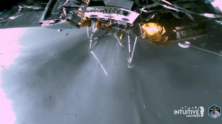 US Moon lander goes dormant a week after sideways landing