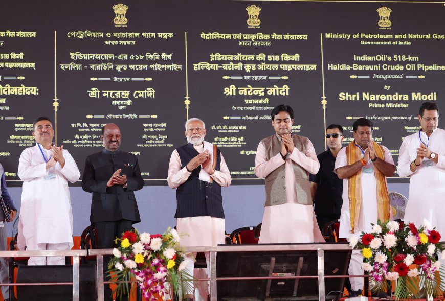 PM dedicates to nation and lays foundation stone for multiple development projects at Arambagh