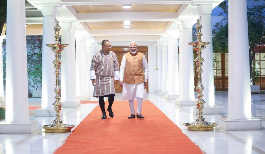 PM meets the Prime Minister of Bhutan, Mr. Dasho Tshering Tobgay, in New Delhi