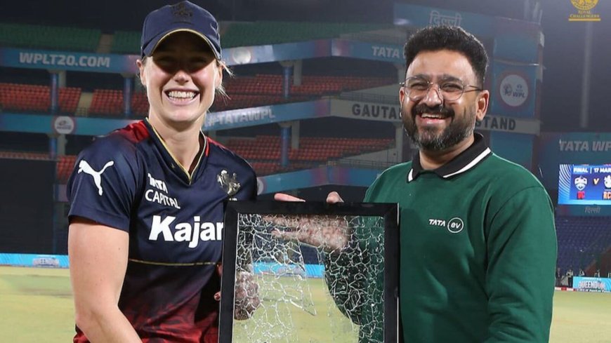 IPL 2024: RCB's Ellyse Perry receives framed 'broken window' for eliminator win vs MI