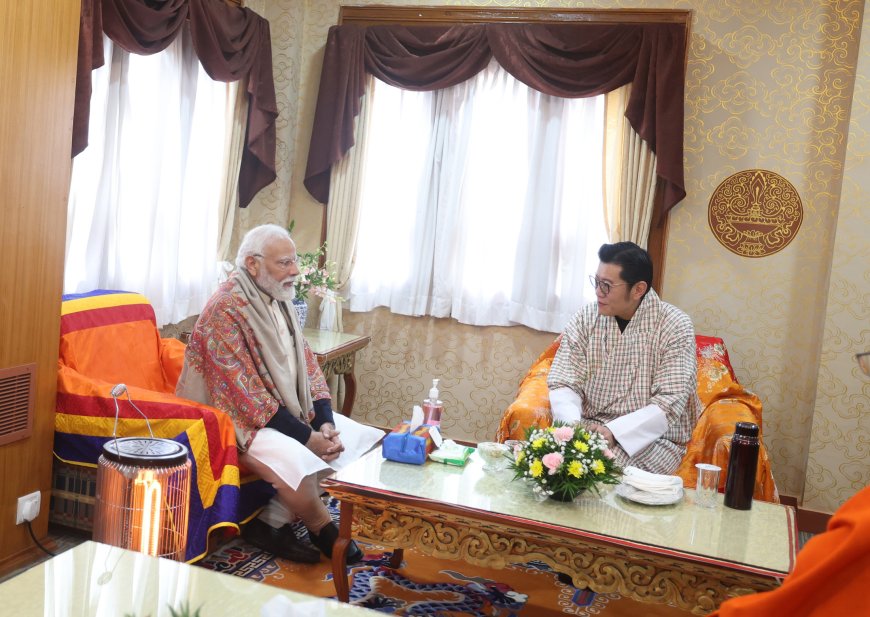 PM with the King of Bhutan, Mr. Jigme Khesar Namgyel Wangchuck