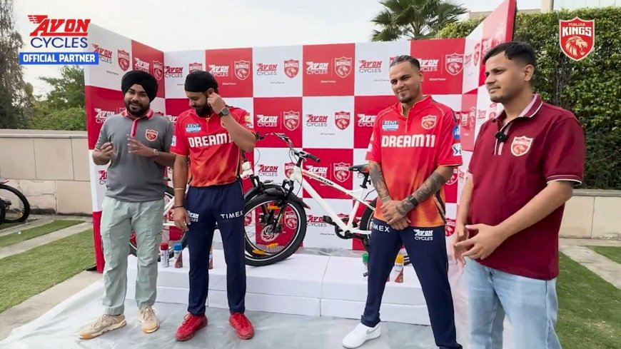 IPL 2024: Punjab Kings' players, Avon Cycles celebrate Holi in style | Watch