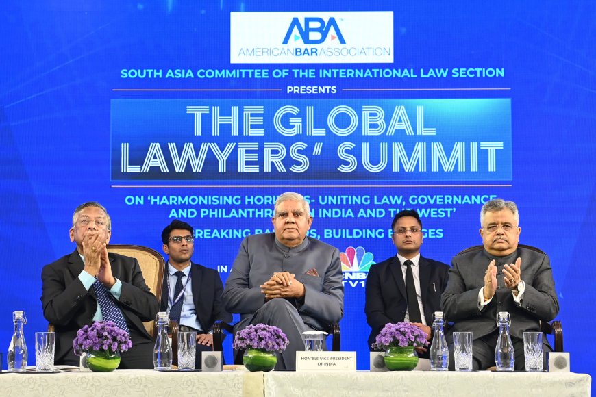 Vice President of India  Shri Jagdeep Dhankhar at the “American Bar Association (ABA) India Conference 2024 - The Global Lawyers’ Summit”