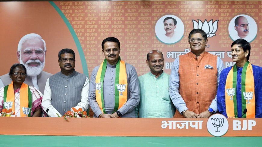 Lok Sabha Elections 2024: 6-time BJD MP Bhartruhari Mahtab along with Sidhant Mohapatra join BJP