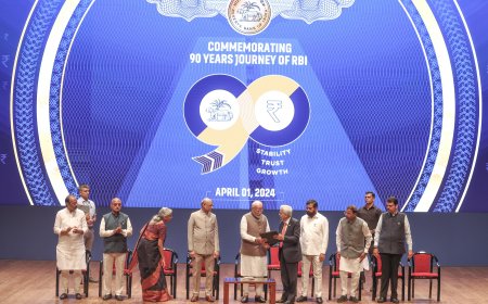PM attends the commemoration ceremony of 90 years of the Reserve Bank of India