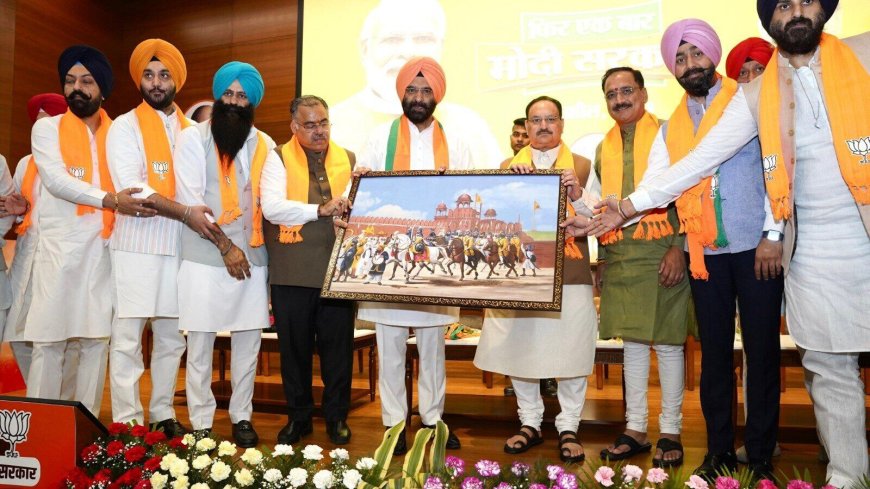 ‘Matter of pride, happiness,’ says JP Nadda as large number of Sikhs, including DSGMC members join BJP