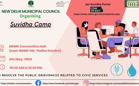 NDMC is organizing Suvidha Camp on first Saturday of every month