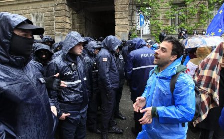 Georgian opposition member says government is intimidating protesters