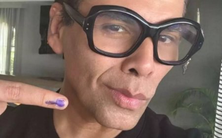 Karan Johar casts his vote; shares a selfie
