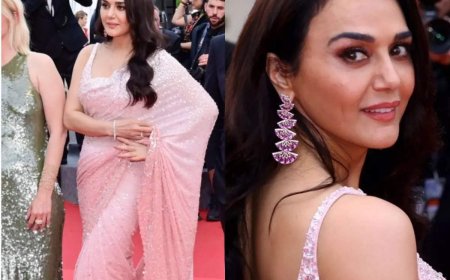Preity Zinta's sari outing at Cannes is a hit!