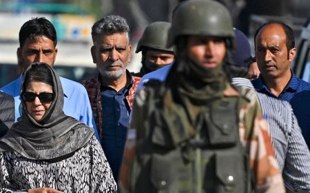 Lok Sabha Elections 2024: PDP chief Mehbooba Mufti alleges PDP workers detained on Phase 6 polling day, stages protest