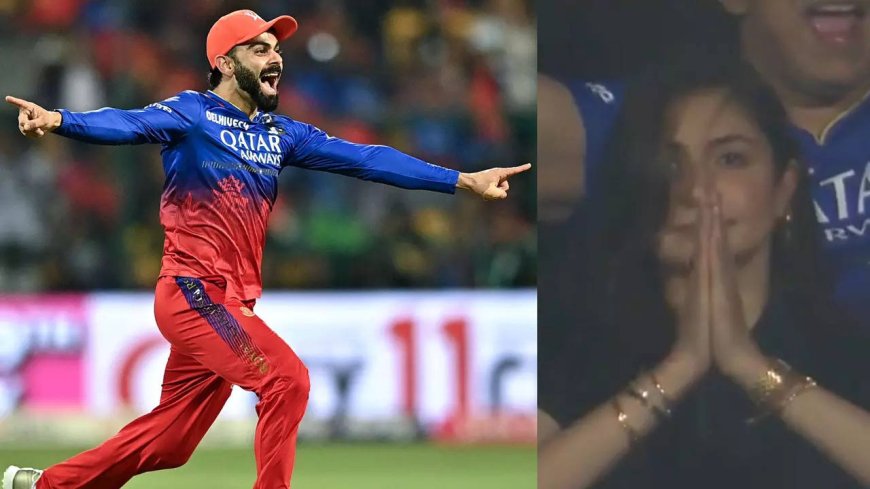 Watch: Anushka thanks god as hubby Virat's RCB win