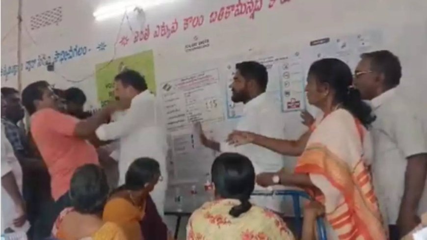Watch: YSRCP MLA slaps voter at polling booth in AP