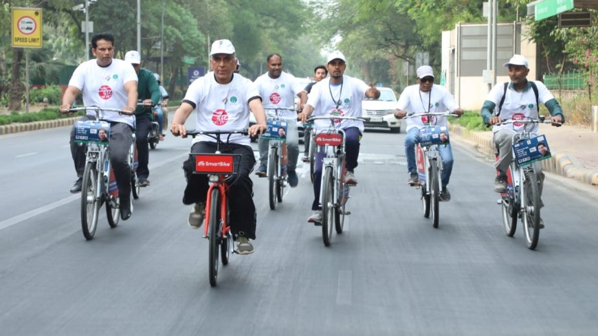 NDMC organizes a Bicycle Rally to create awareness among the voters