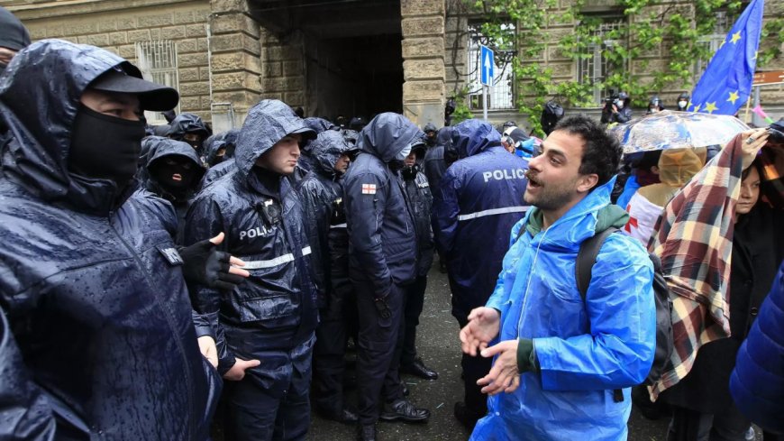 Georgian opposition member says government is intimidating protesters
