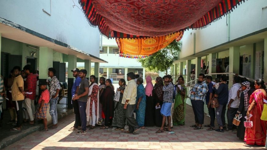 How many polling stations does it take to conduct India's elections?