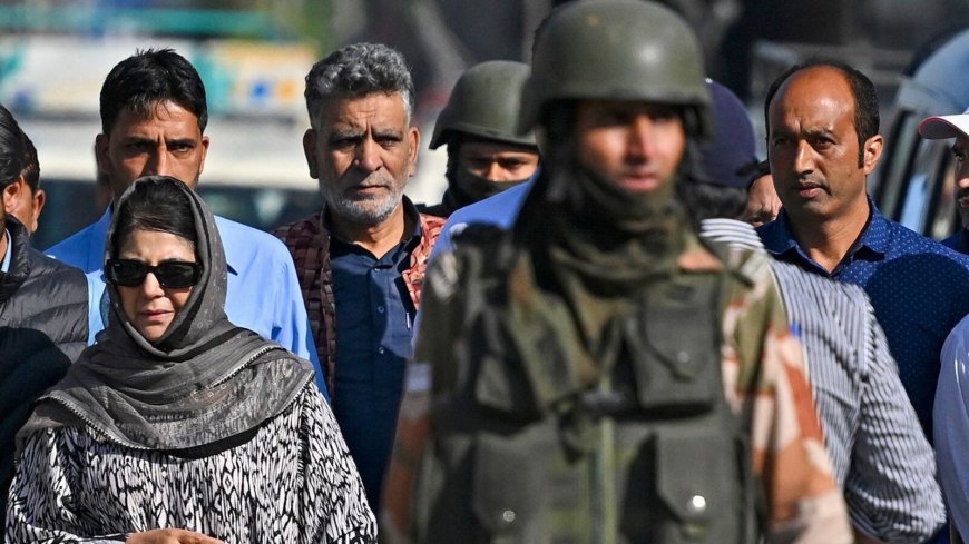 Lok Sabha Elections 2024: PDP chief Mehbooba Mufti alleges PDP workers detained on Phase 6 polling day, stages protest