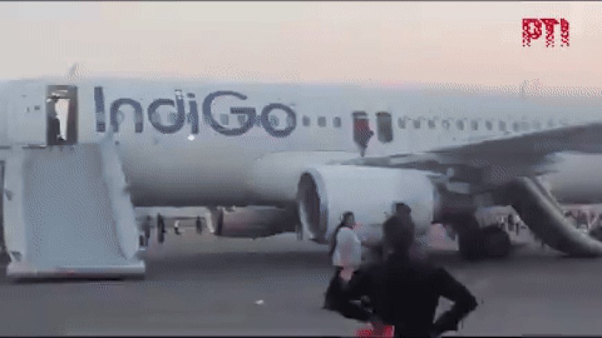 Watch: Dramatic scenes at Delhi airport after bomb threat triggers emergency evacuation of IndiGo passengers