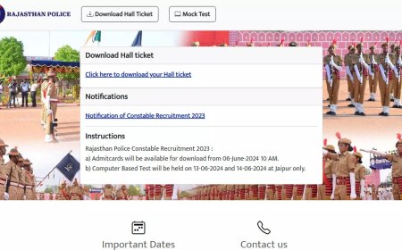 Rajasthan Police CBT Admit Card for 3,578 Constable Vacancies Released, Download Here