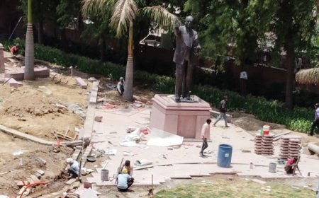 Is BJP 'punishing' Maharashtra?: Congress says Shivaji, Gandhi and Ambedkar statues near Parliament removed