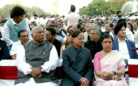 Modi 3.0: Mallikarjun Kharge attends swearing-in ceremony, says 'will congratulate PM if…'