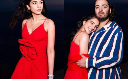 Radhika Merchant's majestic red dress