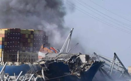 Baltimore bridge collapse: 8 Indian crew members of cargo ship MV Dali leave for India, 13 to stay back for ongoing investigation