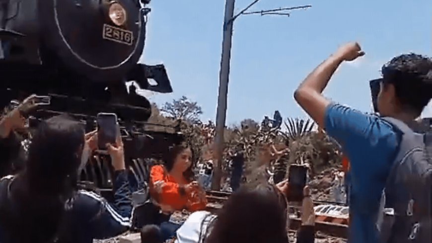 Woman killed while taking selfie near vintage train
