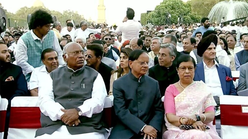 Modi 3.0: Mallikarjun Kharge attends swearing-in ceremony, says 'will congratulate PM if…'