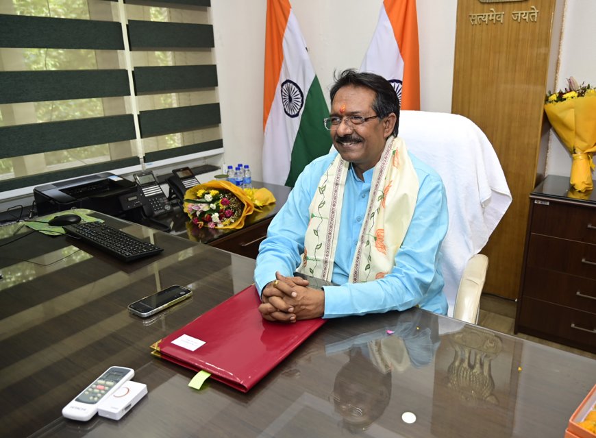 Harsh Malhotra assumed charge as the Minister of State for Ministry of Road Transport and Highways