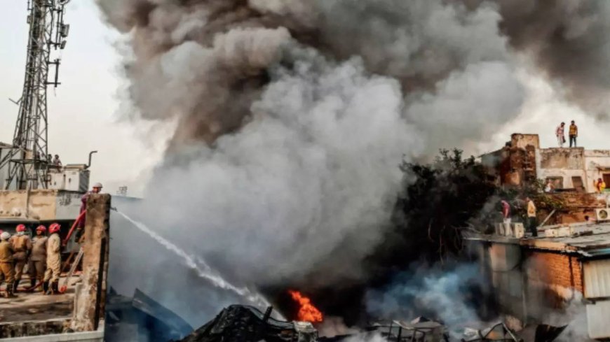 Chandni Chowk blaze: 2 buildings collapse in fire, close to 50 shops affected