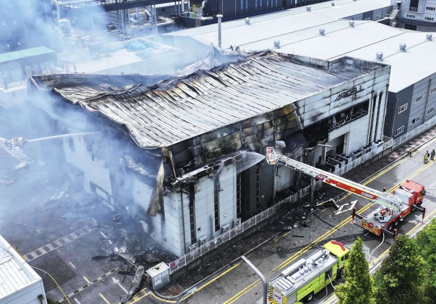 South Korea factory fire: 20 dead bodies found