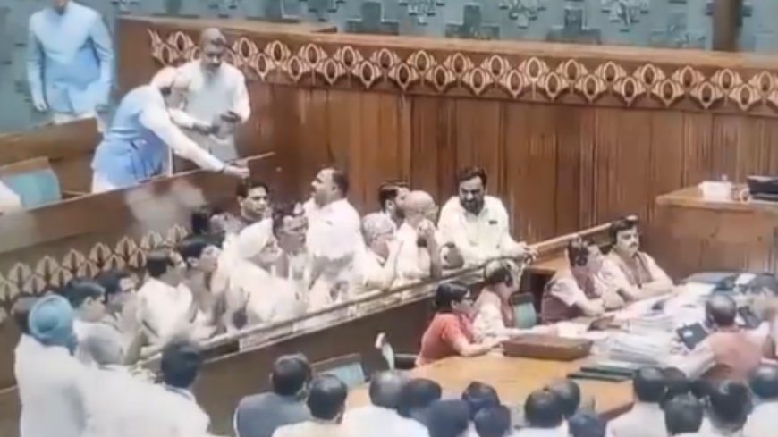 Watch: PM Modi offers water to oppn MP amid constant sloganeering