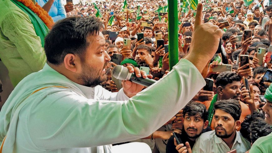 Bihar bridge collapse: ‘Nitish, PM Modi thinking how to convert this corruption into Jungle Raj?’ says Tejashwi Yadav