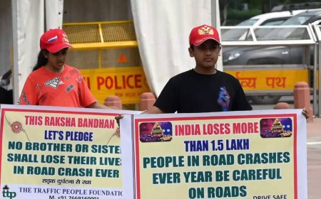 Young sibling duo as ambassador for safer roads initiative with 'Raksha Bandhan' message