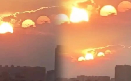 Seven suns in sky? Viral video shows stunning optical illusion in China