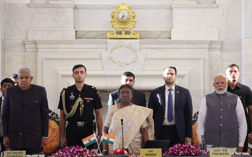 PM attends the concluding session of the Conference of Governors at Rashtrapati Bhavan