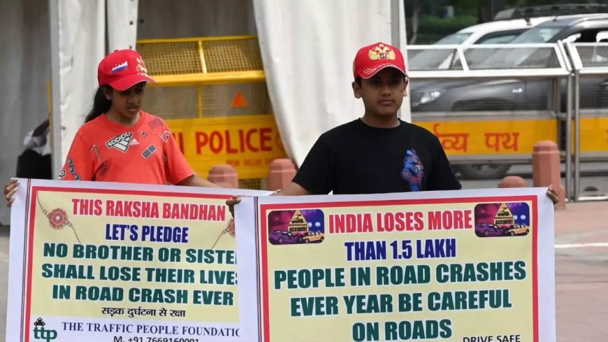 Young sibling duo as ambassador for safer roads initiative with 'Raksha Bandhan' message