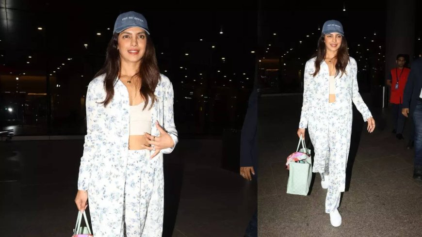 Fans gush over PC's fitness as she arrives in Mumbai