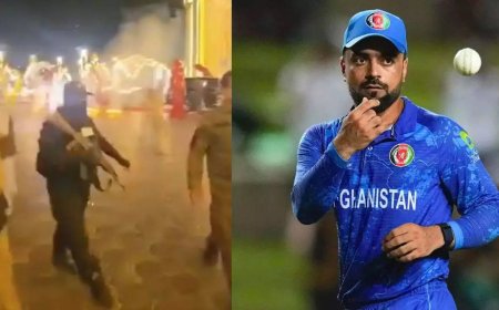 Watch: Guns, firecrackers on display during Rashid's wedding