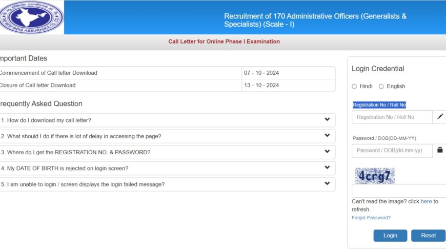 NIACL AO Prelims admit card 2024 out at newindia.co.in. Exam pattern, how to download