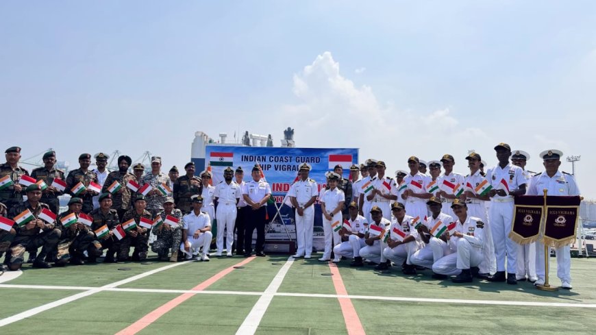 ICGS Vigraha undertakes operational visit to Indonesia as part of its overseas deployment to ASEAN countries