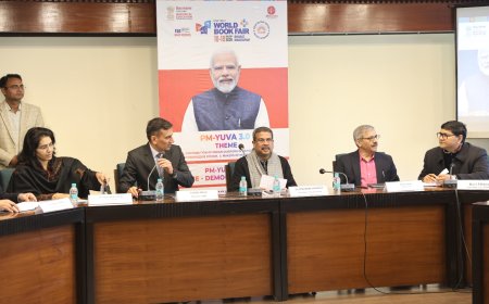 Education Minister Dharmendra Pradhan Interacts with PM-YUVA 3.0 Authors 
