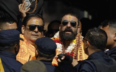Sanjay Dutt, Rahul Mittra visit Pashupatinath Temple; fan frenzy grips Kathmandu