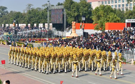 Glimpses of 77th Republic Day Parade at Kartavya Path, in New Delhi