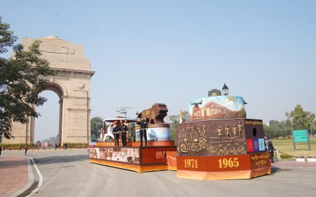 Glimpses of 77th Republic Day Parade at Kartavya Path, in New Delhi
