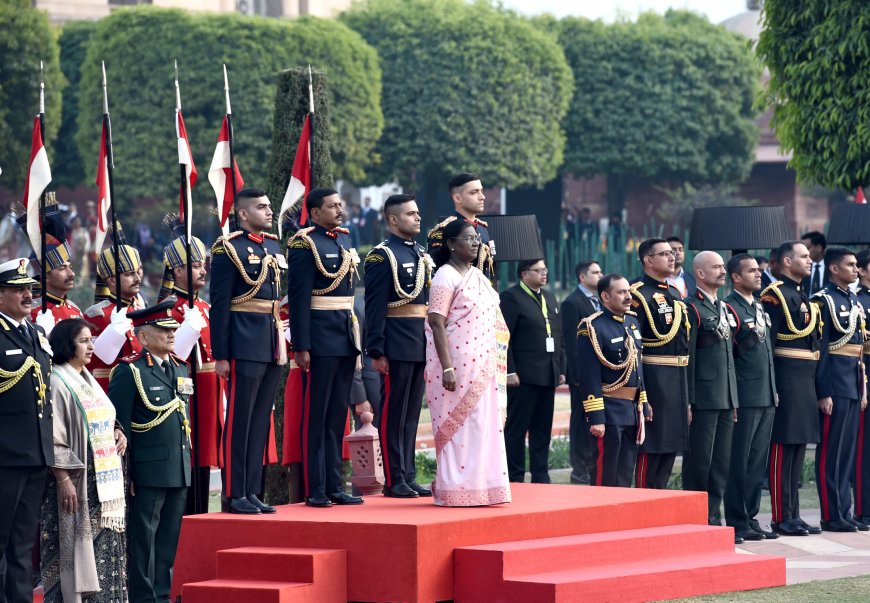 President of India, Smt Droupadi Murmu hosted “At Home” reception on the occasion of 77th Republic Day