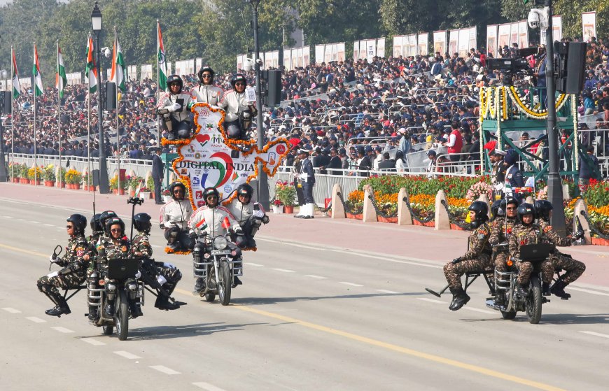 Glimpses of the 77th Republic Day Celebrations at Kartavya Path, in New Delhi