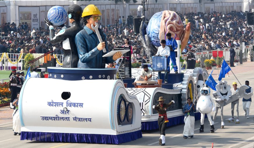 Glimpses of 77th Republic Day Parade at Kartavya Path, in New Delhi