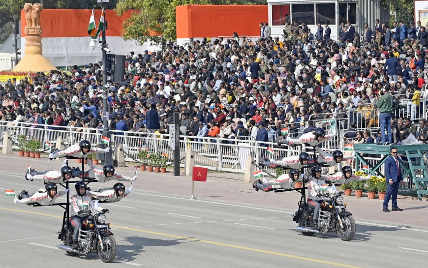 Glimpses of 77th Republic Day Parade at Kartavya Path, in New Delhi